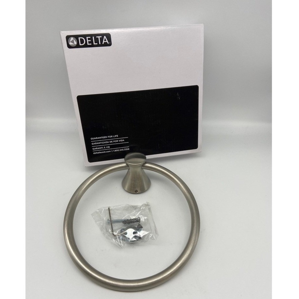 Delta Lahara Towel Ring Brilliance Stainless 73846-SS‎ Bathroom Hardware